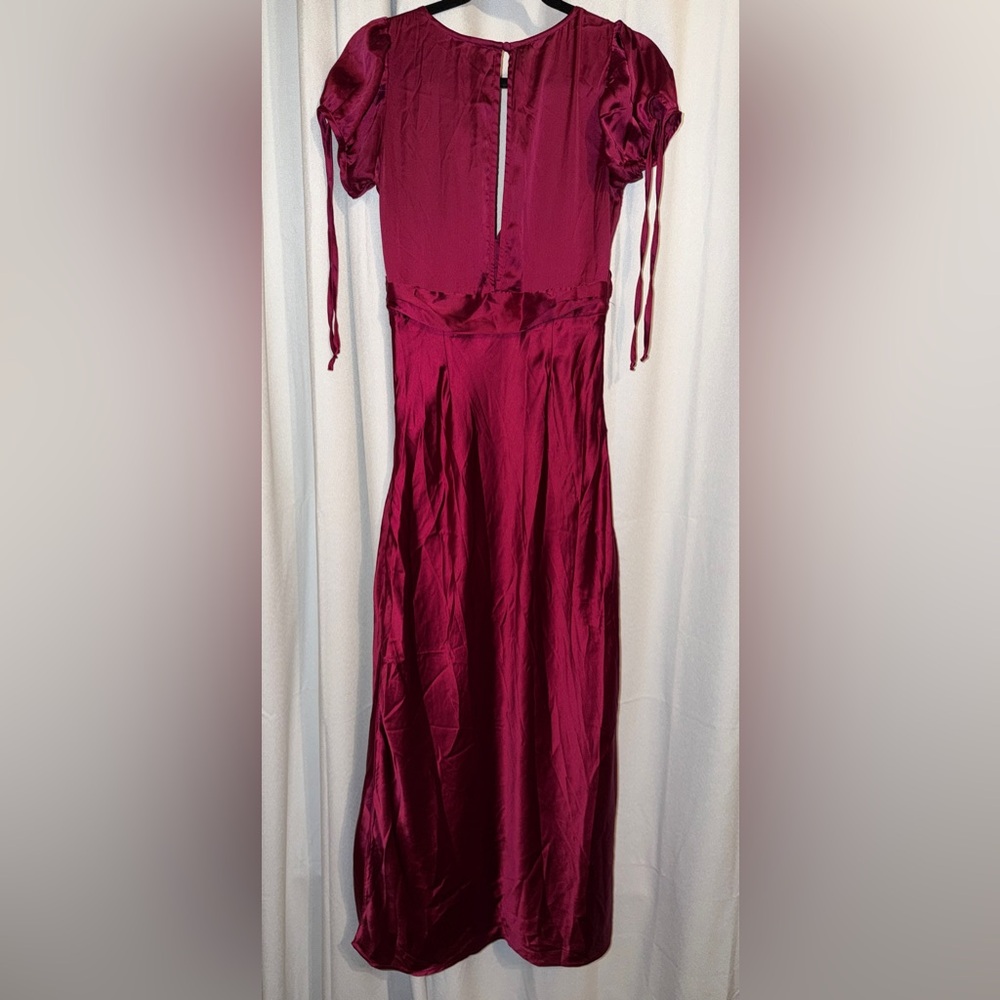 Free People Cooper Raspberry Pink Dress with Lace Details - Picture 6 of 6